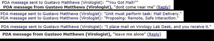 viro rejecting mail over pda