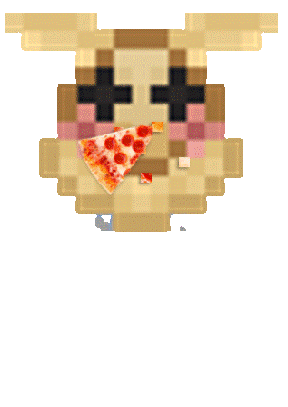moff eating pizza